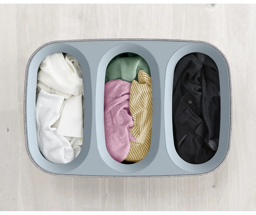 Szürke textil szennyeskosár 90 l Tota Trio – Joseph Joseph