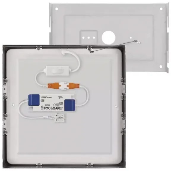 LED Mennyezeti lámpa LED/21W/230 3000/3500/4000K 22,5x22,5 cm króm