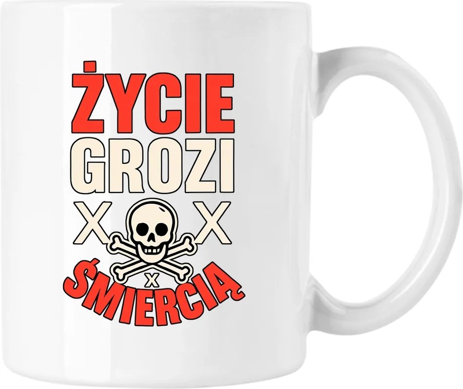 Bögre Élet halállal fenyeget Fehér 330ml