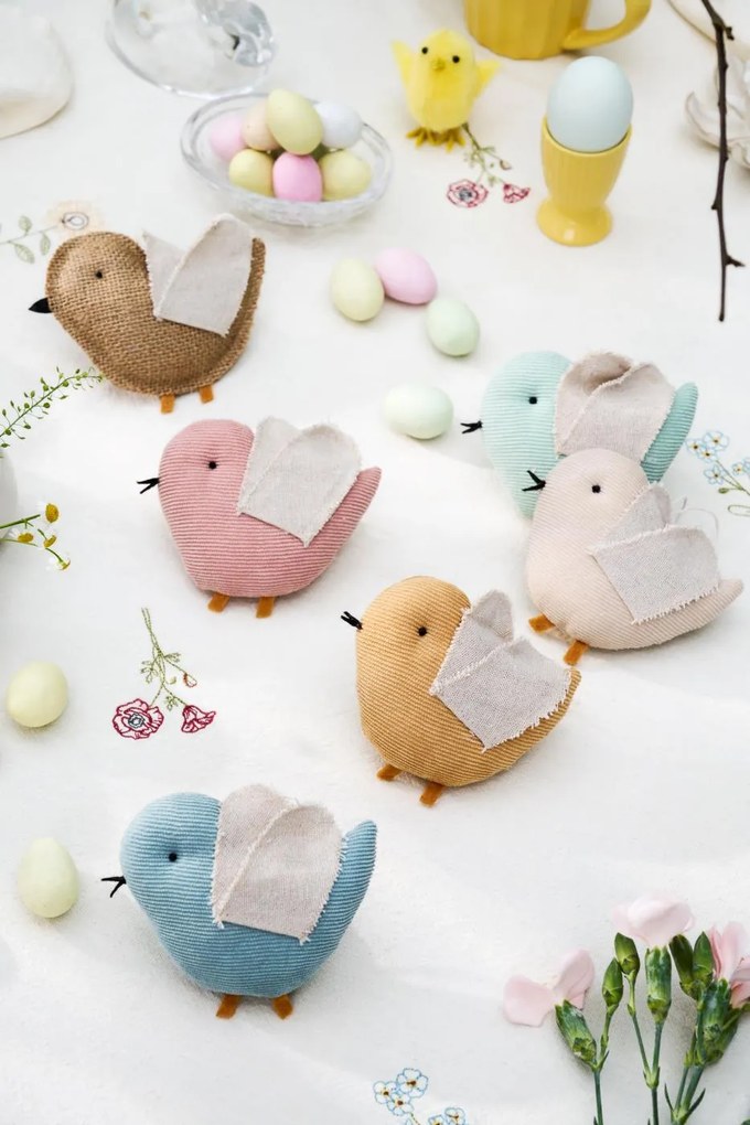 Függő textil madár BIRD - több színben