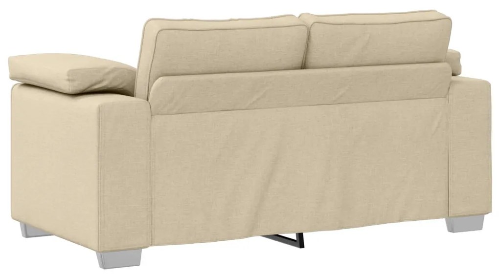 vidaXL Kanapé Szett 2 pcs Krém 219 x 77 x 82 cm szövet