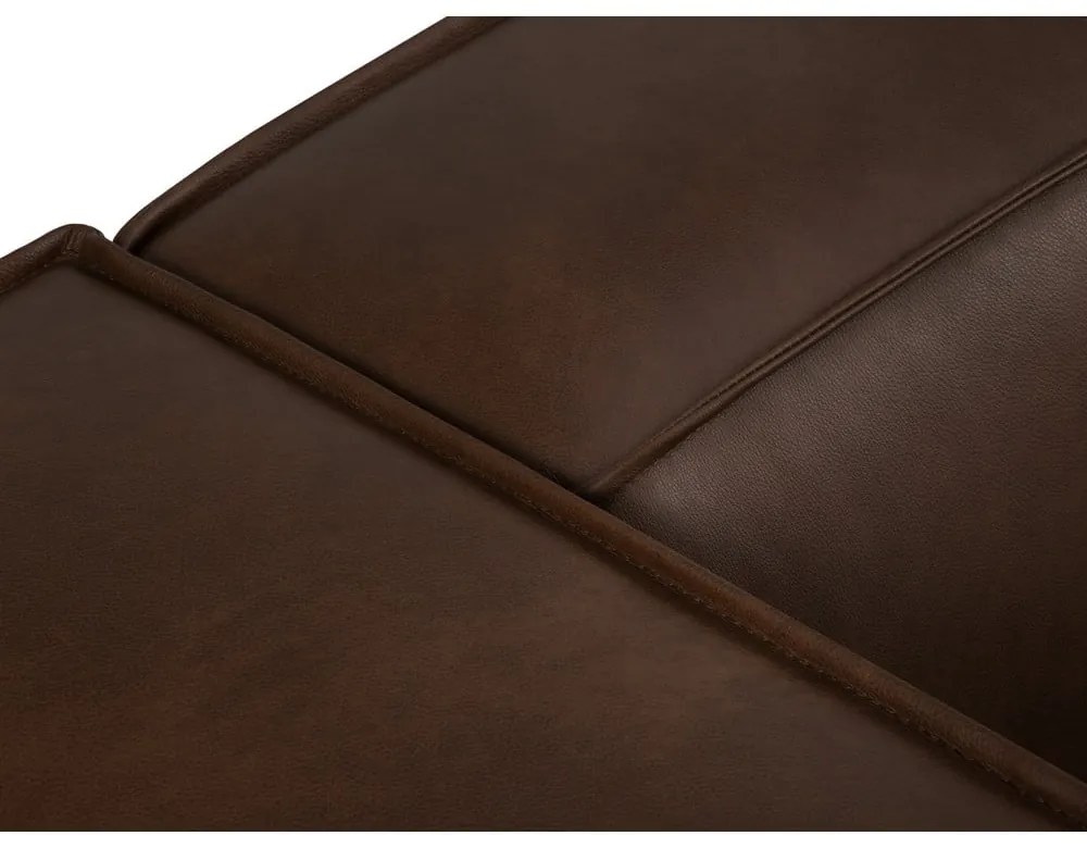 Sötétbarna bőr lábtartó Madame – Windsor &amp; Co Sofas