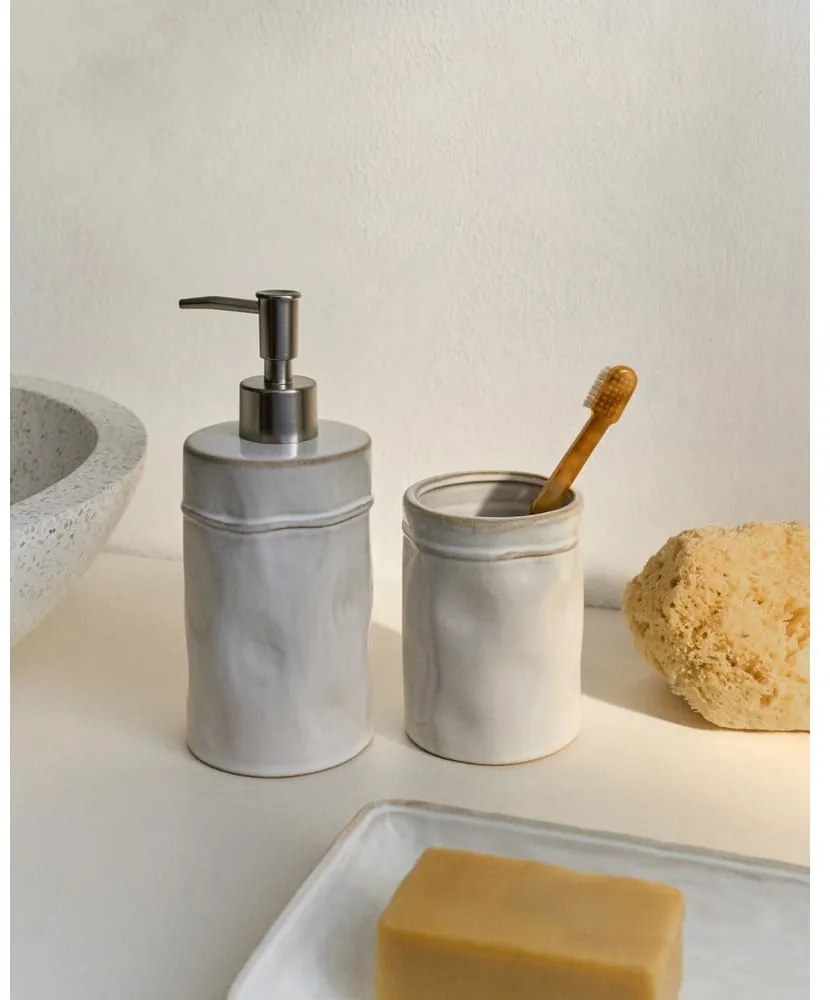 Krémszínű kerámia szappantartó Savel – Kave Home