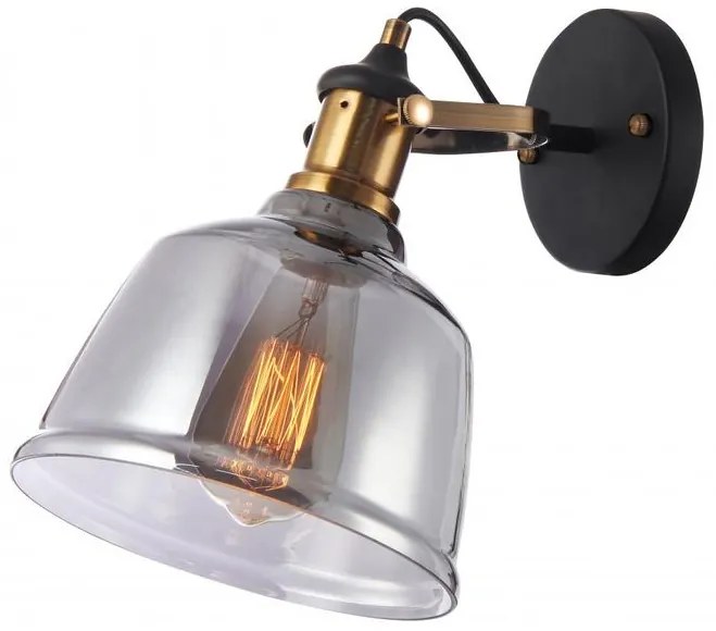 Lámpa Fali lámpatest MUSCARI II,3657,AC220-240V,50/60Hz,1*E27, IP20,egy, fehete