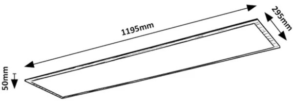 Rabalux 6909 - LED Felületre szerelhető panel ALMOND LED/40W/230V 4000K