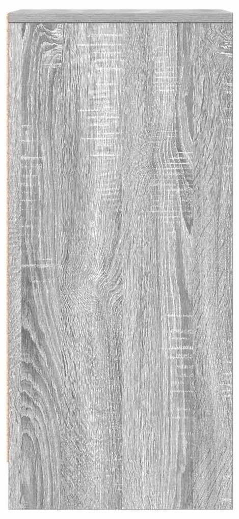 szürke sonoma színű szerelt fa tálalószekrény 29,5x34x76 cm