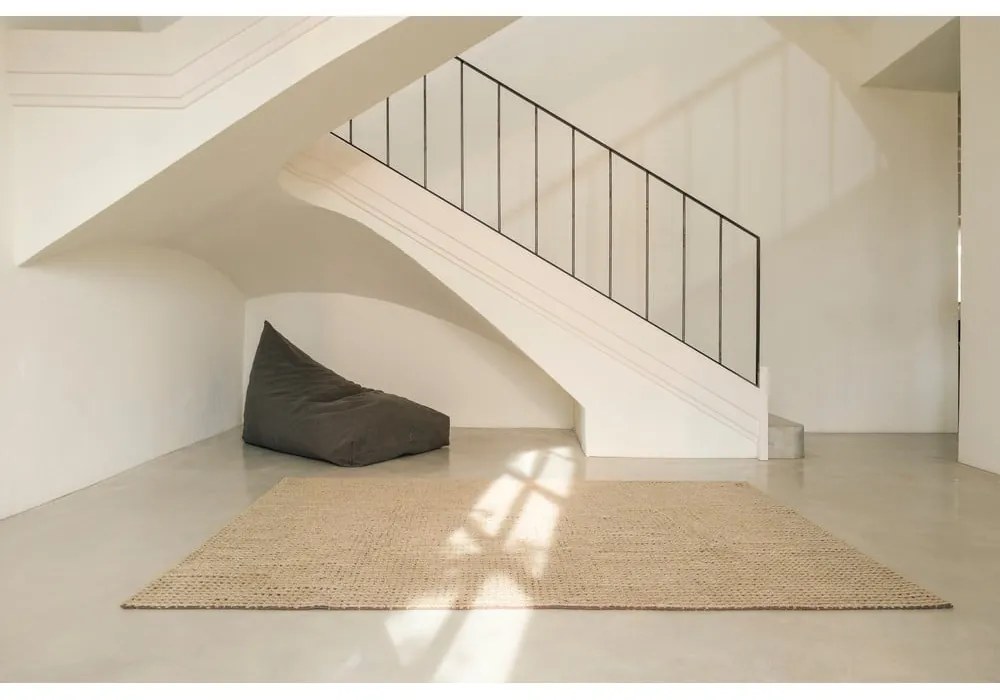 Khaki mosható-kézi szövésű gyapjú szőnyeg 80x140 cm Unexpected Wool – Lorena Canals