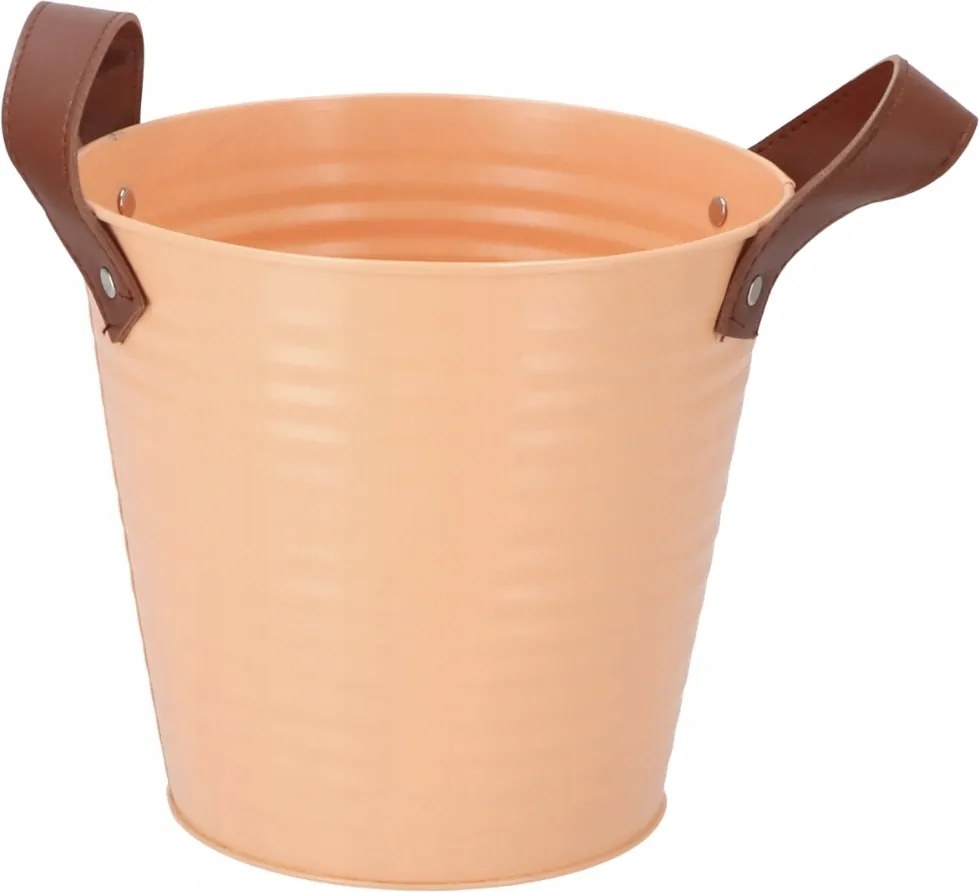 Vödör Virágcserép Őszibarack kaspó fedél 19 cm