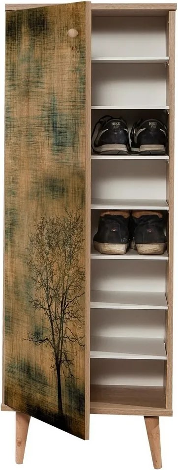 Mega Sonoma Oak Trees cipősszekrény