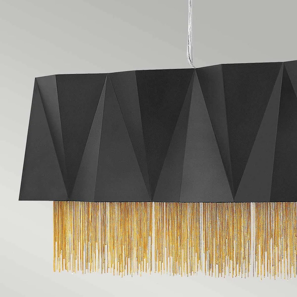 Elstead glamour modern függeszték zuma fekete arany elshk-zuma-isle-sbg