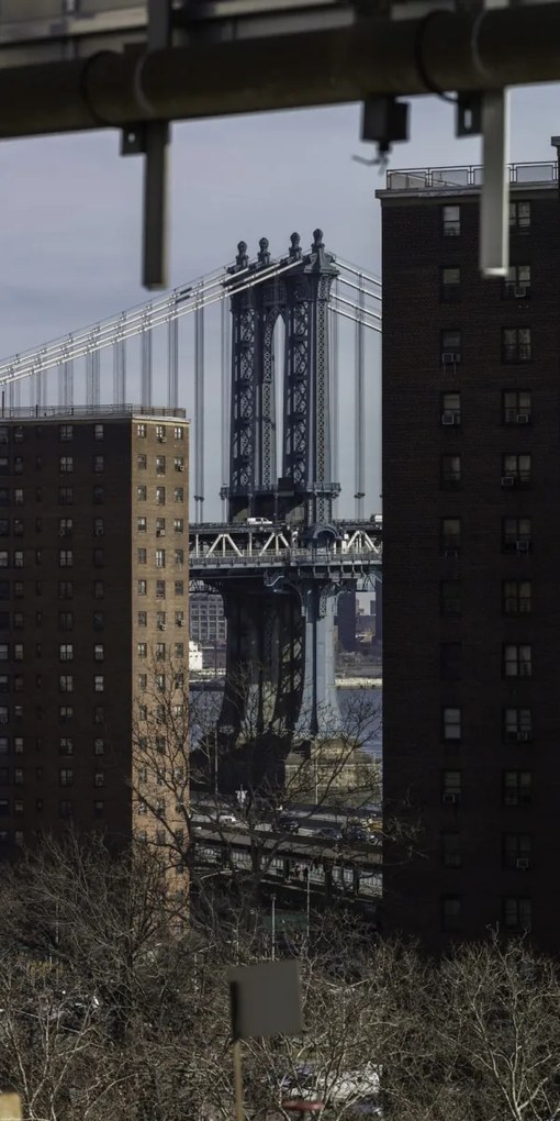 Poszter 50x100cm Manhattan híd New Yorkban épületeken át, Assaf