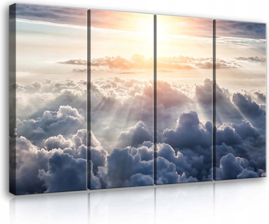 Vászonkép 120x80 Ég felhők nap kilátás poliptichon természet nyugalom álom