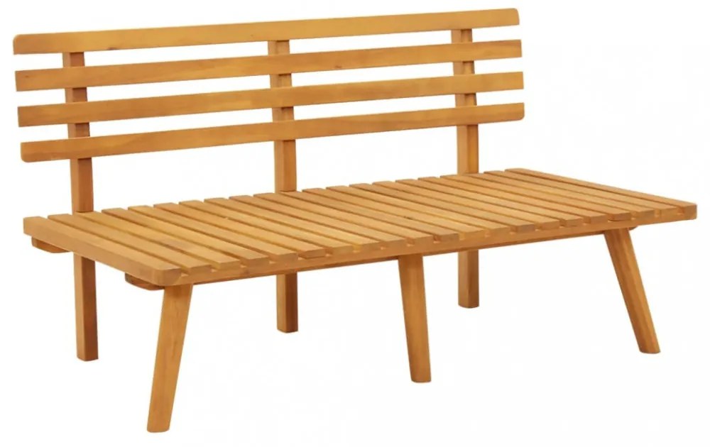 tömör akácfa kerti pad párnákkal 115 cm