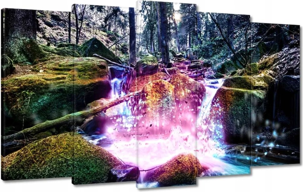 Festmények 100x60 Patak a hegyekben Tájkép