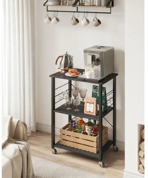 Szervírozó asztalka MARGE fekete