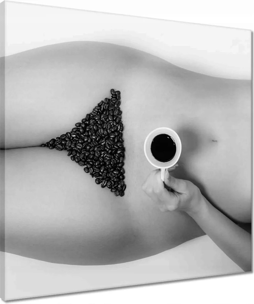 Vászonkép 50x50 Kávé reggel, mint a tejszín