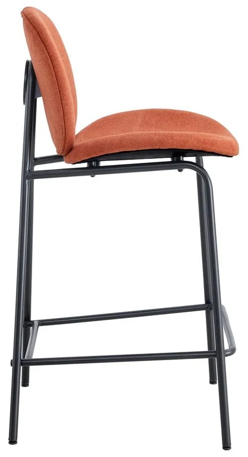Téglavörös bárszék szett 2 db-os (ülésmagasság 65 cm) Cori – Marckeric