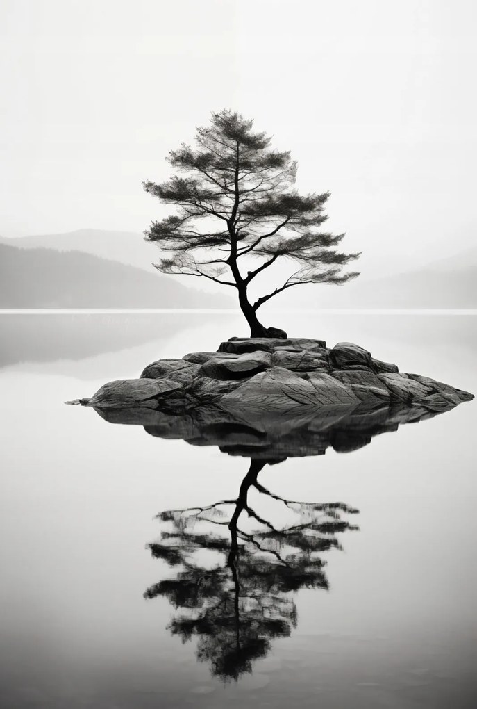 Poszter 68x101cm Magányos fa