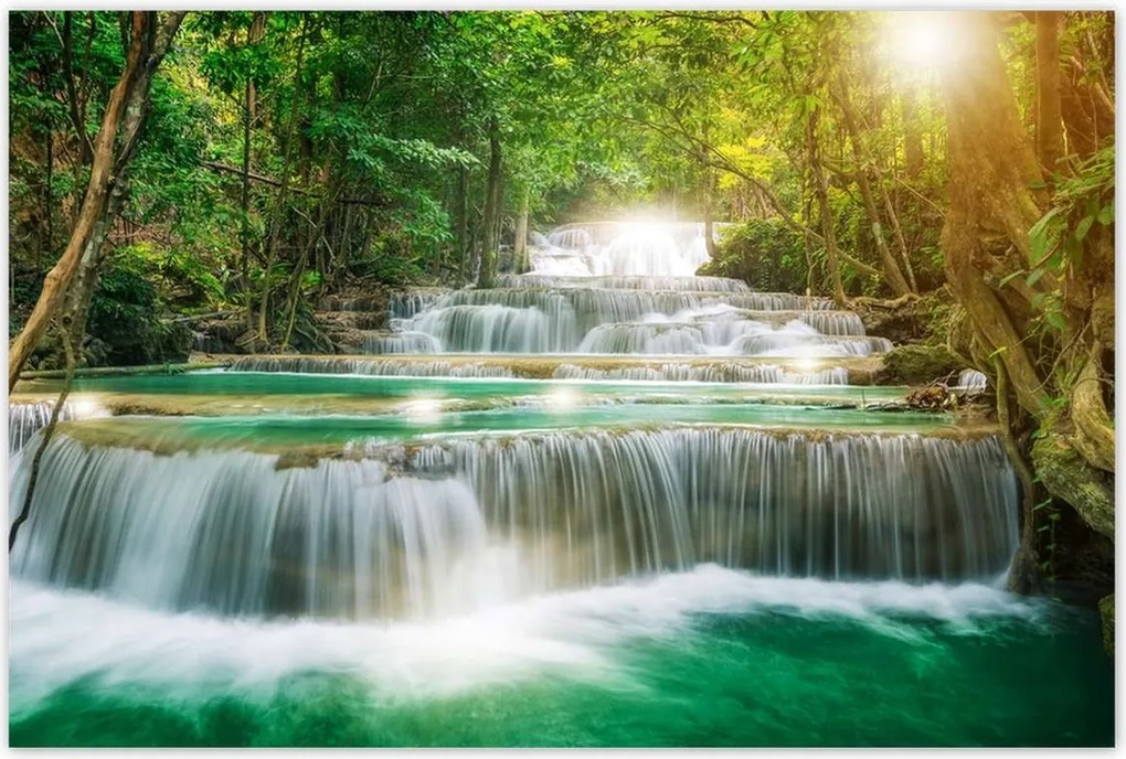 Poszterek 120x80 Vízesés Ázsiában