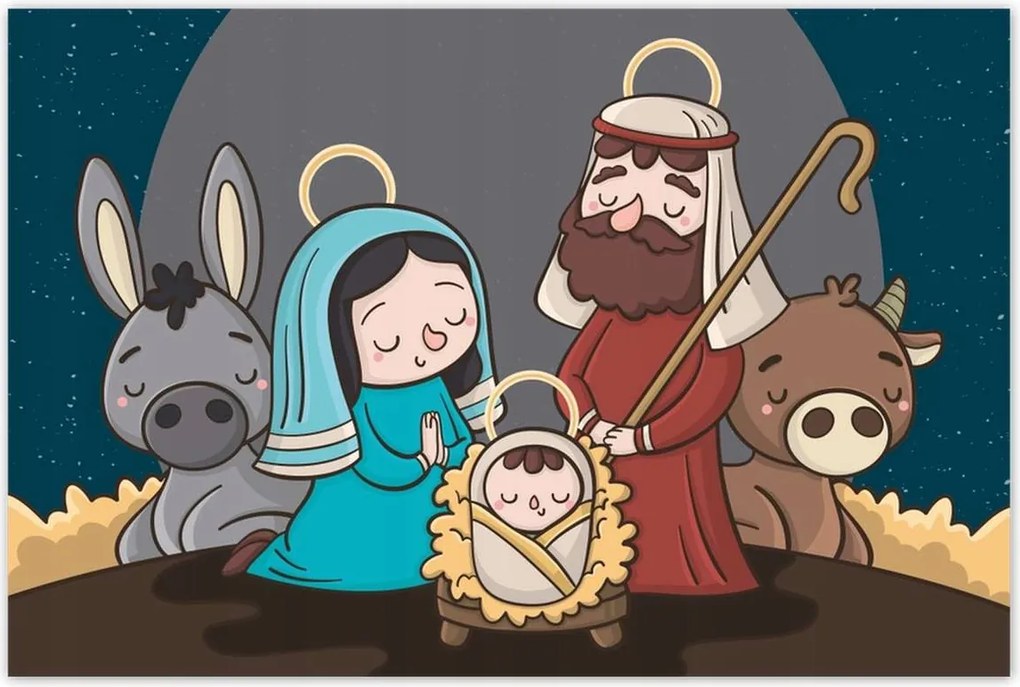 Poszterek 120x80 Betlehemi jászol Jézuska