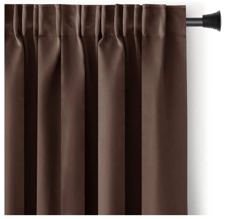 Barna sötétítő termo függöny 140x245 cm Pleat – Restilo