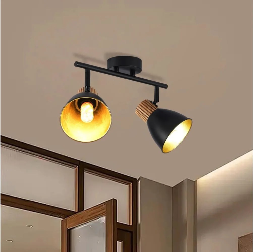 Brilagi - ODENSE spotlámpa 2xE14/10W/230V fa/fekete