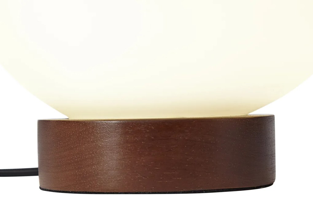 Japandi asztali lámpa fa opálüveggel - Sally