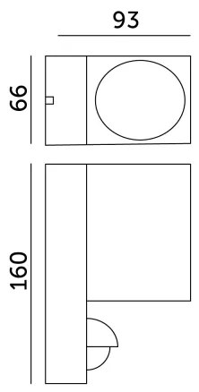 Kültéri fali lámpa érzékelővel QUAZAR 1xGU10/35W/230V IP44 szürke
