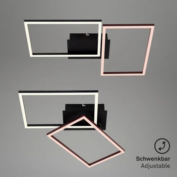 Briloner 3149-018 - LED Dimmelhető felületre szerelhető csillár FRAME 2xLED/15W/230V + távirányító