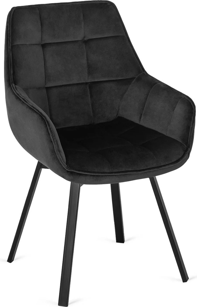 Forgó Étkezőszék Fekete Színben. LUNA