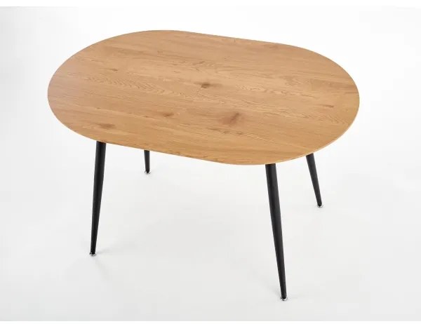 BALNOR étkezőasztal tölgy/fekete