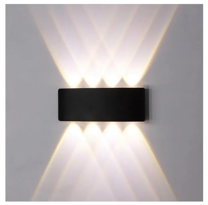 Top Light - LED Kültéri fali lámpa RAY LED/8W/230V IP44 4000K fekete