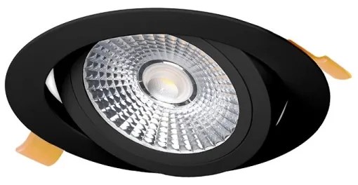 LED Beépíthető lámpa LED/18W/230V 4000K átm. 11,5 cm fekete