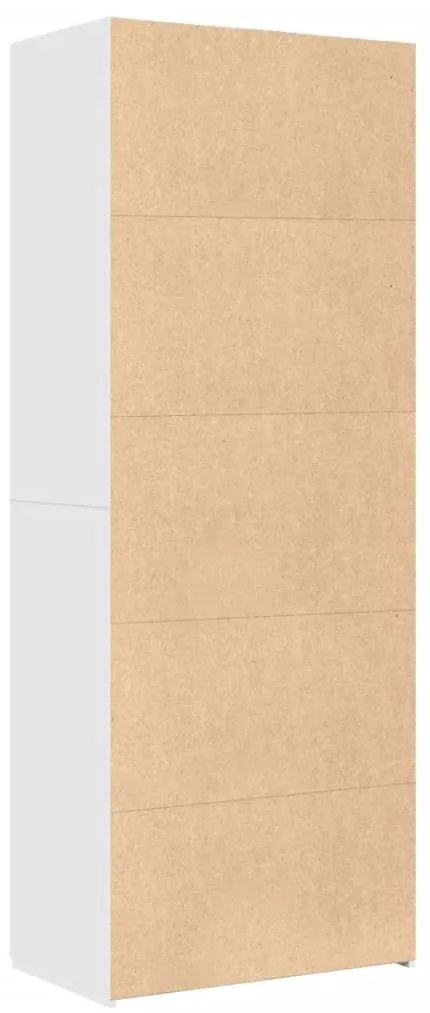 fehér szerelt fa magasszekrény 70 x 42,5 x 185 cm