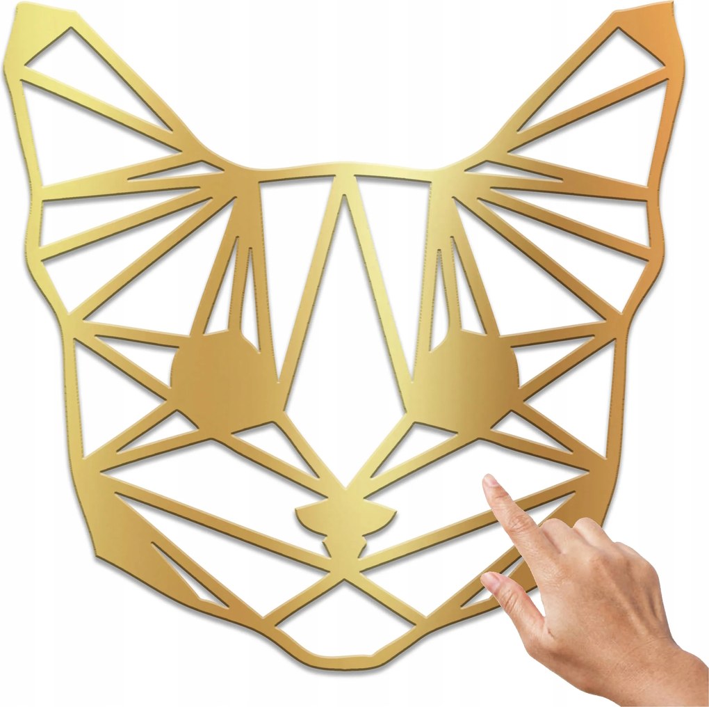 Geometrikus Fali Dekoráció Macska Geometrikus Állat Fa Stílusos