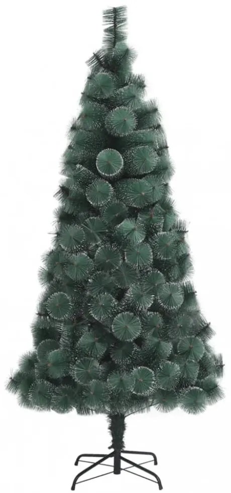 zöld PET műkarácsonyfa állvánnyal 240 cm
