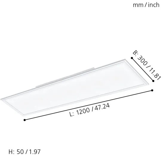 Eglo 96664 - LED RGBW Dimmelhető lámpa SALOBRENA-C LED/31W + távirányító
