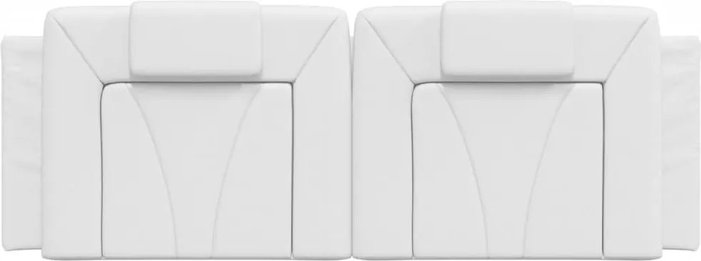 fehér műbőr fejtámla párna Viana 140 cm