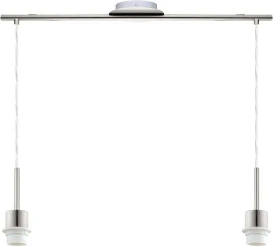 Brilagi - LED csillár kábelen NUBILA 2xE27/60W/230V antracit
