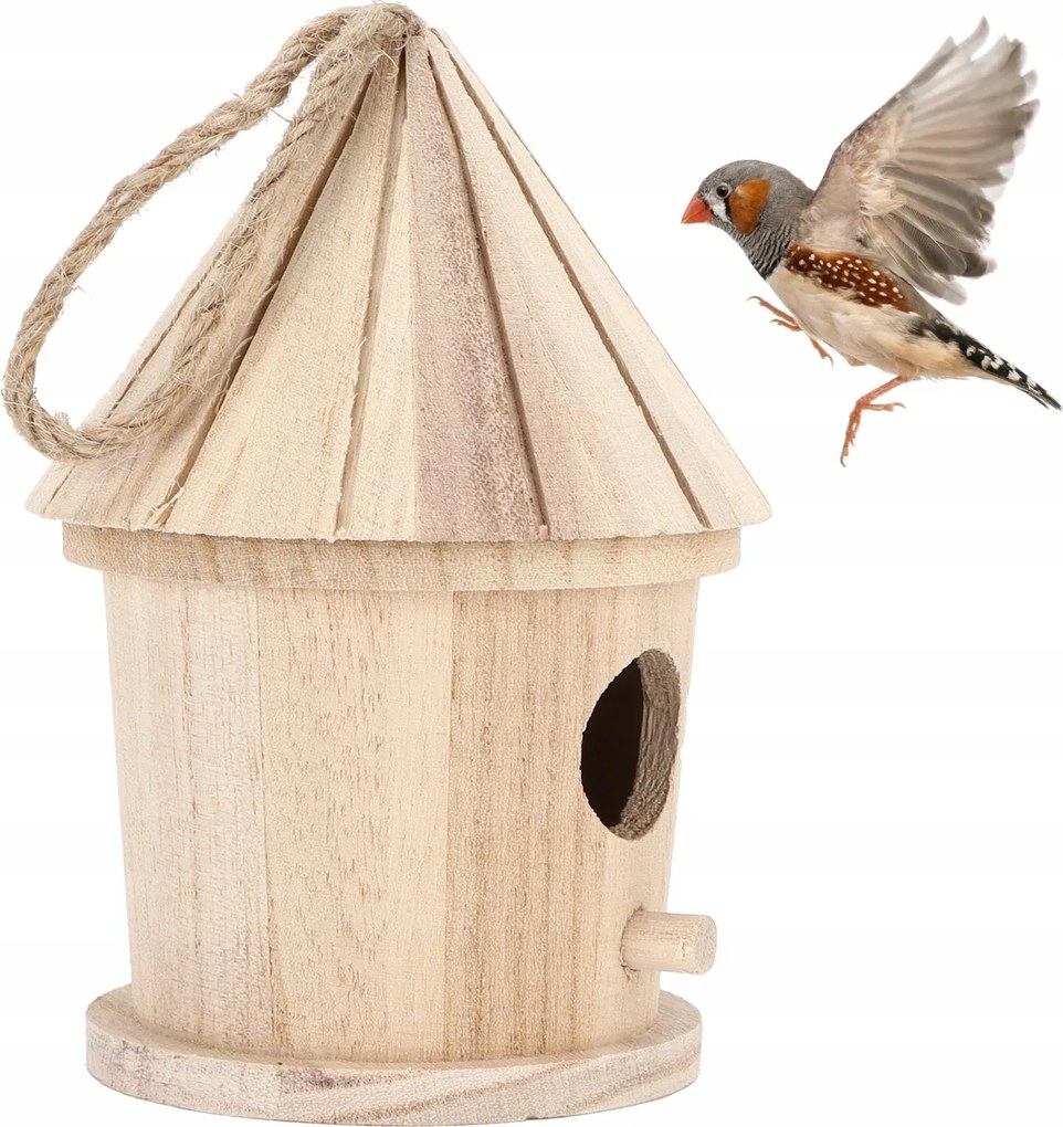Fa Készítésű Madárház Madáretető 10*10cm