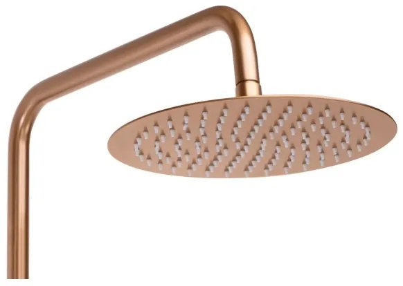 REA-P8807 - LUNGO termosztátos zuhanyszett, szálcsiszolt réz