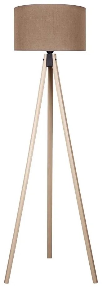Duolla Duolla - Állólámpa 1xE27/60W/230V átm. 44 cm barna/bézs DU82597SD