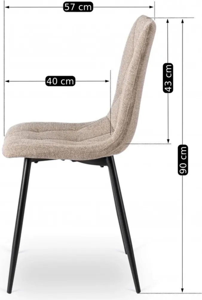 ROBIN 2 szék, bézs