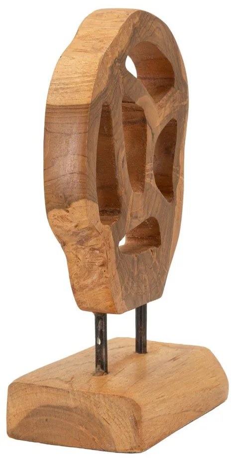 Fa szobor (magasság 27 cm) Lubang – Mauro Ferretti