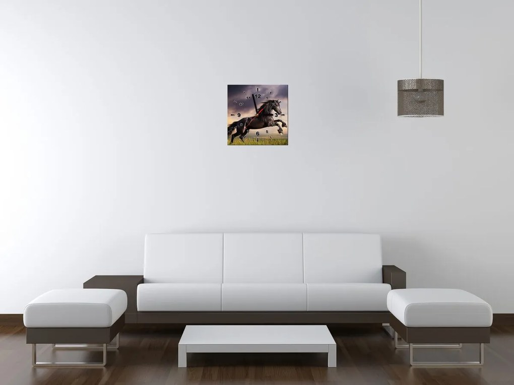 Gario Órás falikép Eros fekete ló Méret: 40 x 40 cm