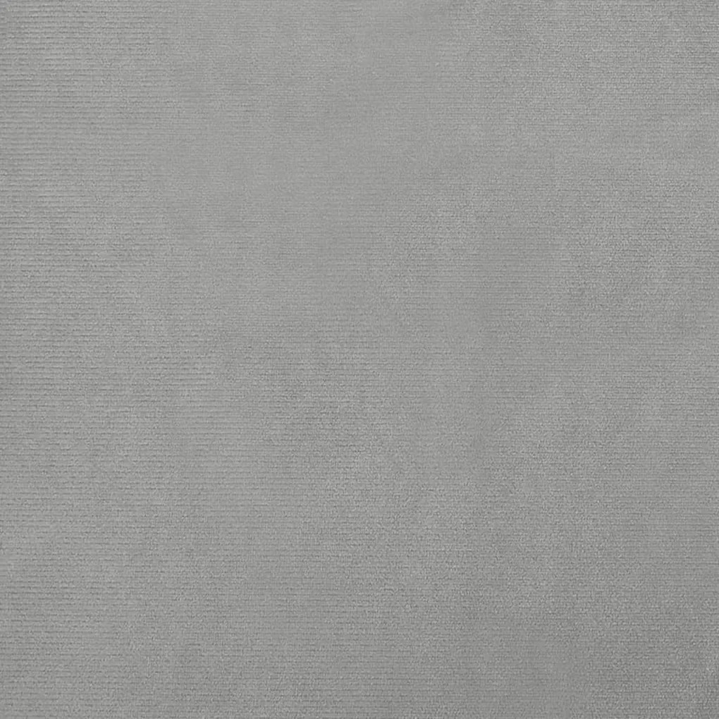 világosszürke gyerek bársonykanapé 70 x 40 x 24 cm
