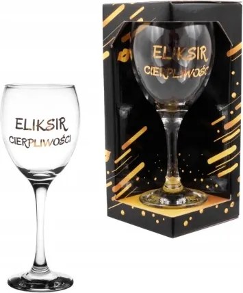 Nagy XXL-es borospohár csomagban Türelem Elixír