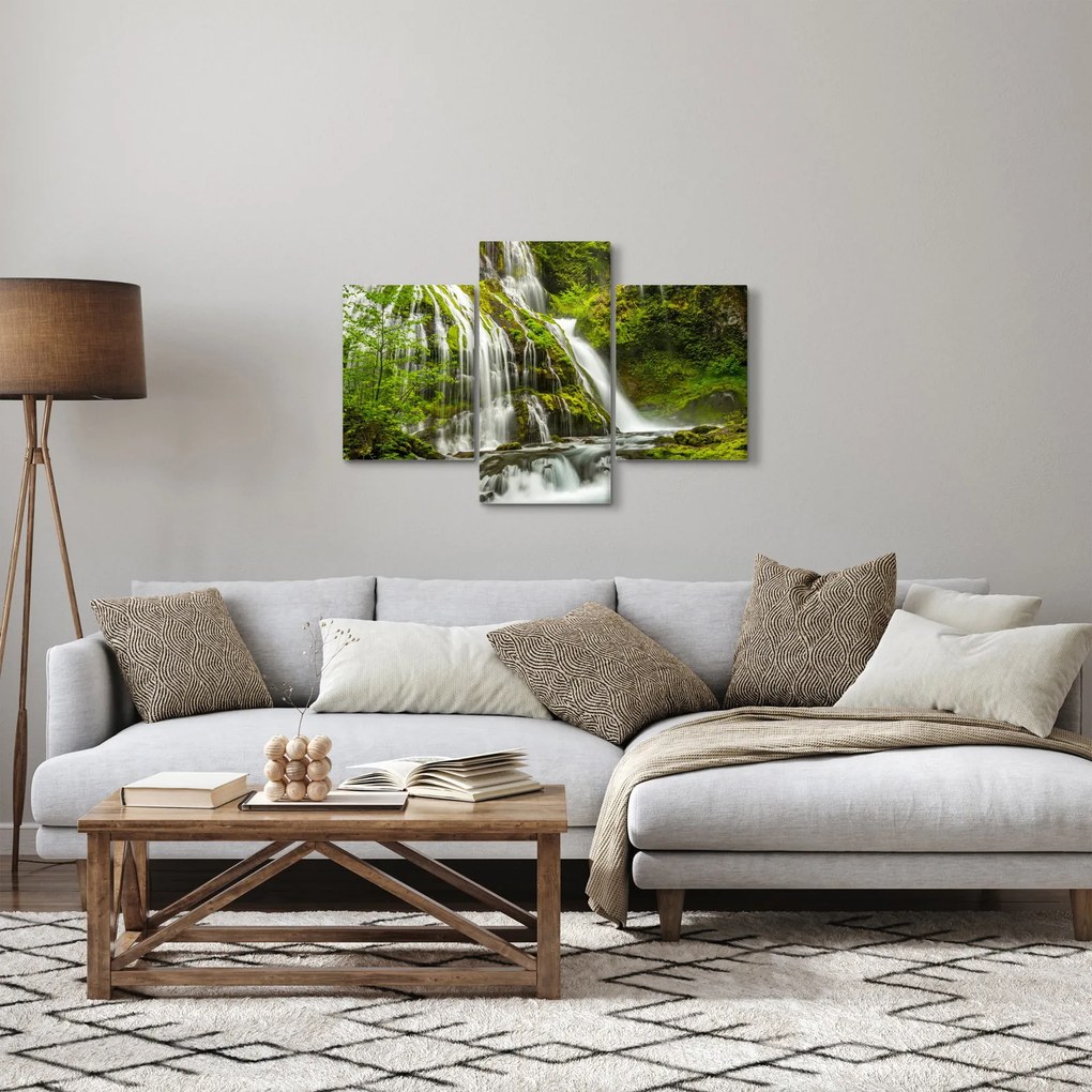 Kép - Vízesés, Wind River Valley (90x60 cm)