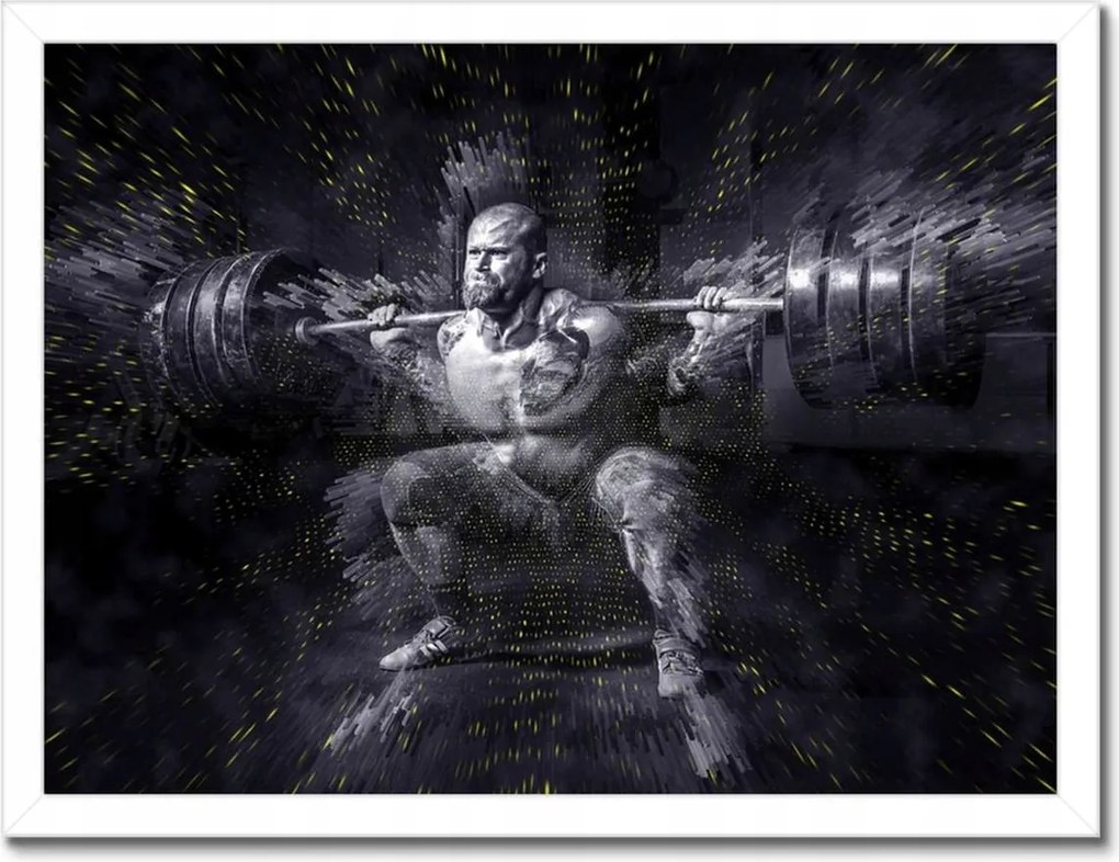 Poszterek keretben 40x30 Strongman Edzőterem Erő