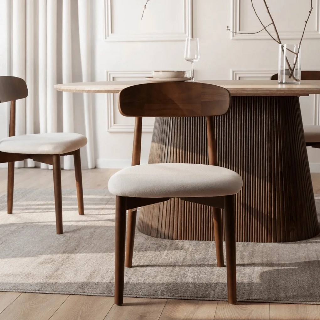 Szék dió/bézs színben ALVIN